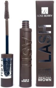 Home 3 Brown mascara with applicator and packaging